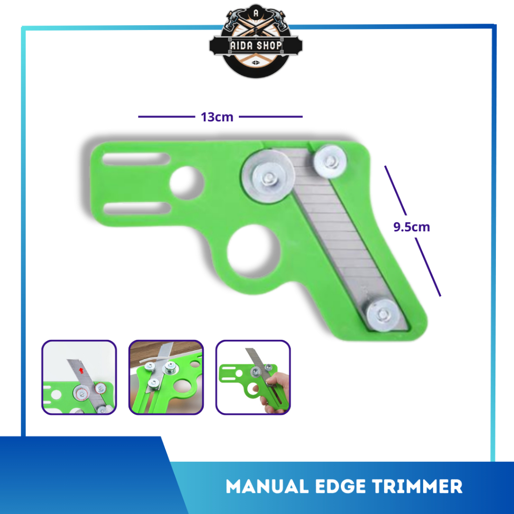 

Cutter HPL Manual Cutter Edge Trimmer Edging Potong Tepi Kayu HPL PVC Sheet Pemotong Sisi Pinggir Tepian Veneer Edging Banding Pemangkas Tepi Kayu Edge Trimmer