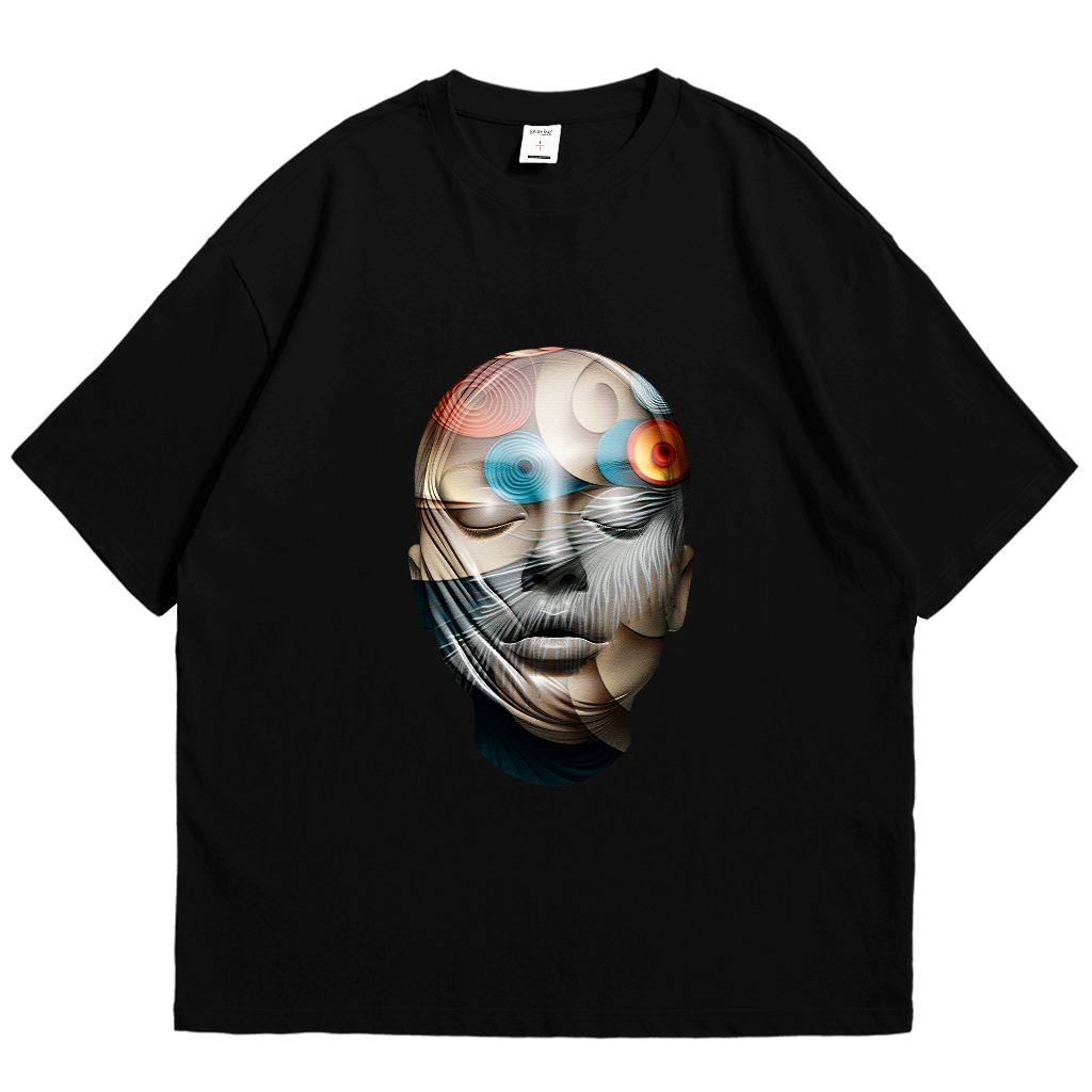 SWAVIEE Oversize Tshirt Hema Black Baju Kaos