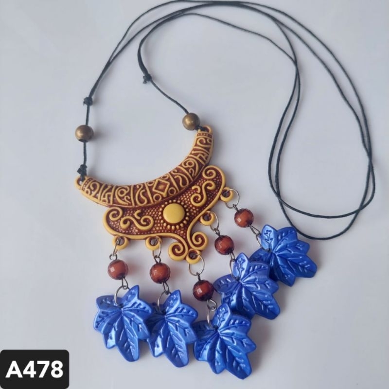 Kalung Etnik Minang A478 Aksesoris Kalung Wanita Tali Panjang