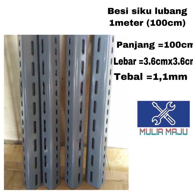 Good Order Besi siku lubang 1cm 1meter
