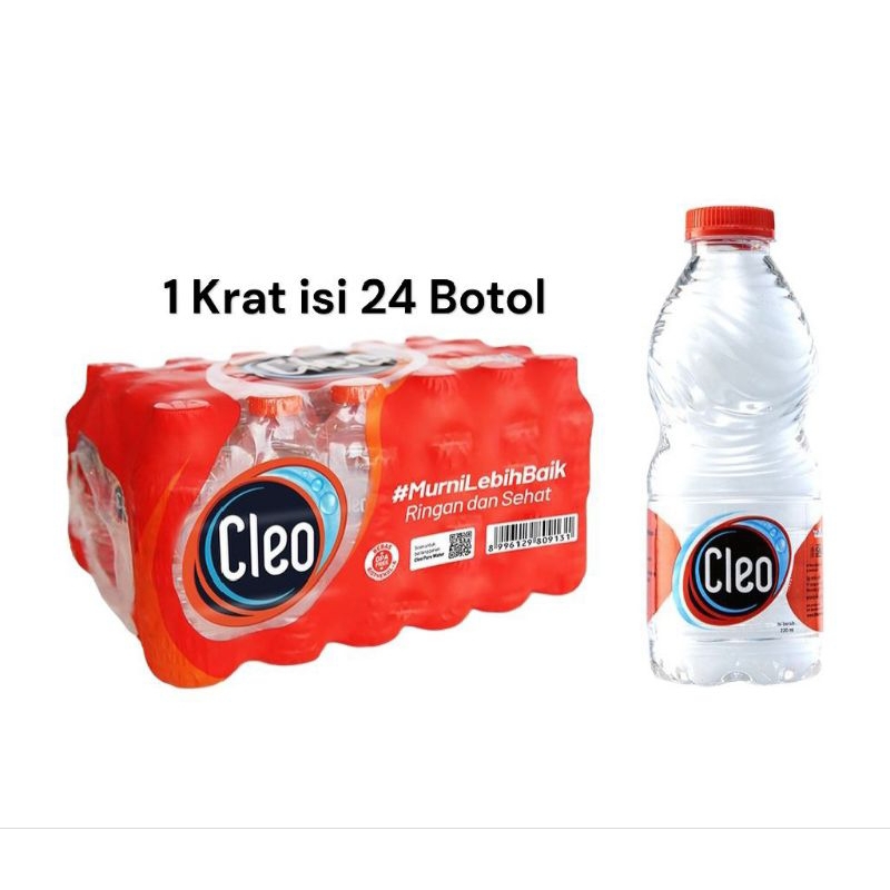 

Cleo Air Murni 220ml 1Krat isi 24 Botol