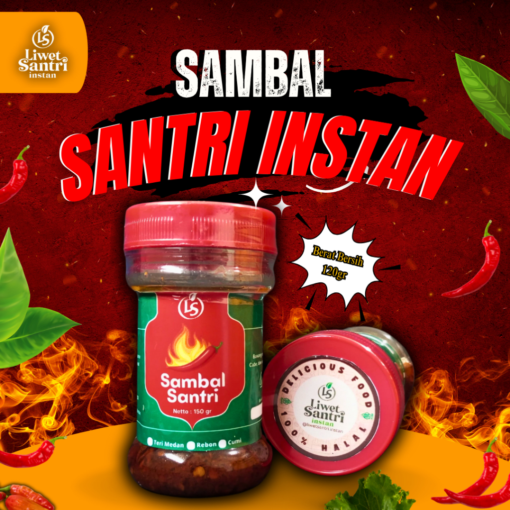 

Liwet Santri Instan - Sambal Basah Instan 150 Gram