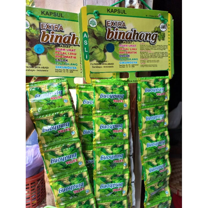 

Extra binahong renteng isi 20 sachet