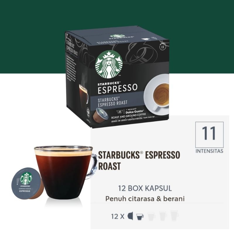 

Starbucks Espresso Roast Capsule Nescafe Dolce Gusto