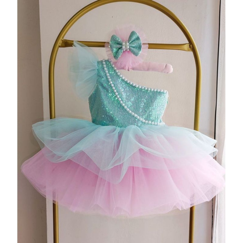dress AURA MERMAID dress pesta ulang tahun anak perempuan photo shoot kondangan ultah pesta