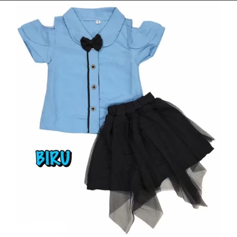 Baju fashion anak perempuan  Setelan rok tile