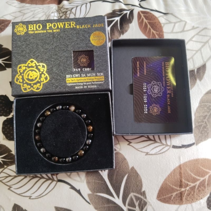Giok Kesehatan Bio Power Black Jade Ori