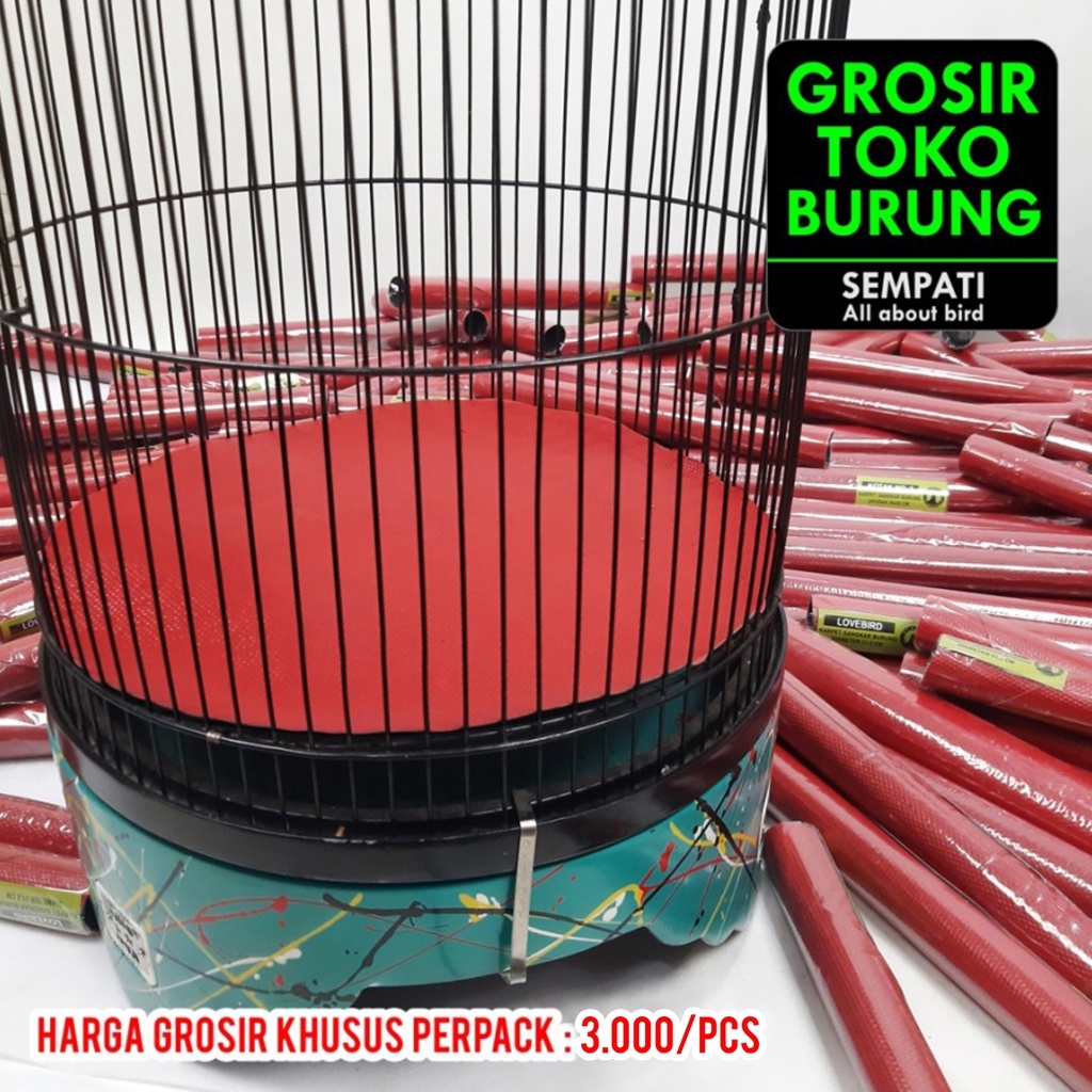 KARPET BULAT ALAS KANDANG BURUNG KICAU ALAS KANDANG BAWAH