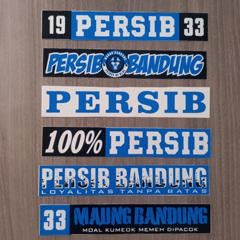 

STIKER PERSIB BANDUNG PANJANG VINYL UKURAN 17,5×3 CM