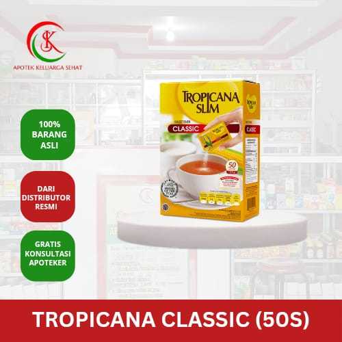 

TROPICANA SLIM SWEET CLASSIC (50 SACHET)