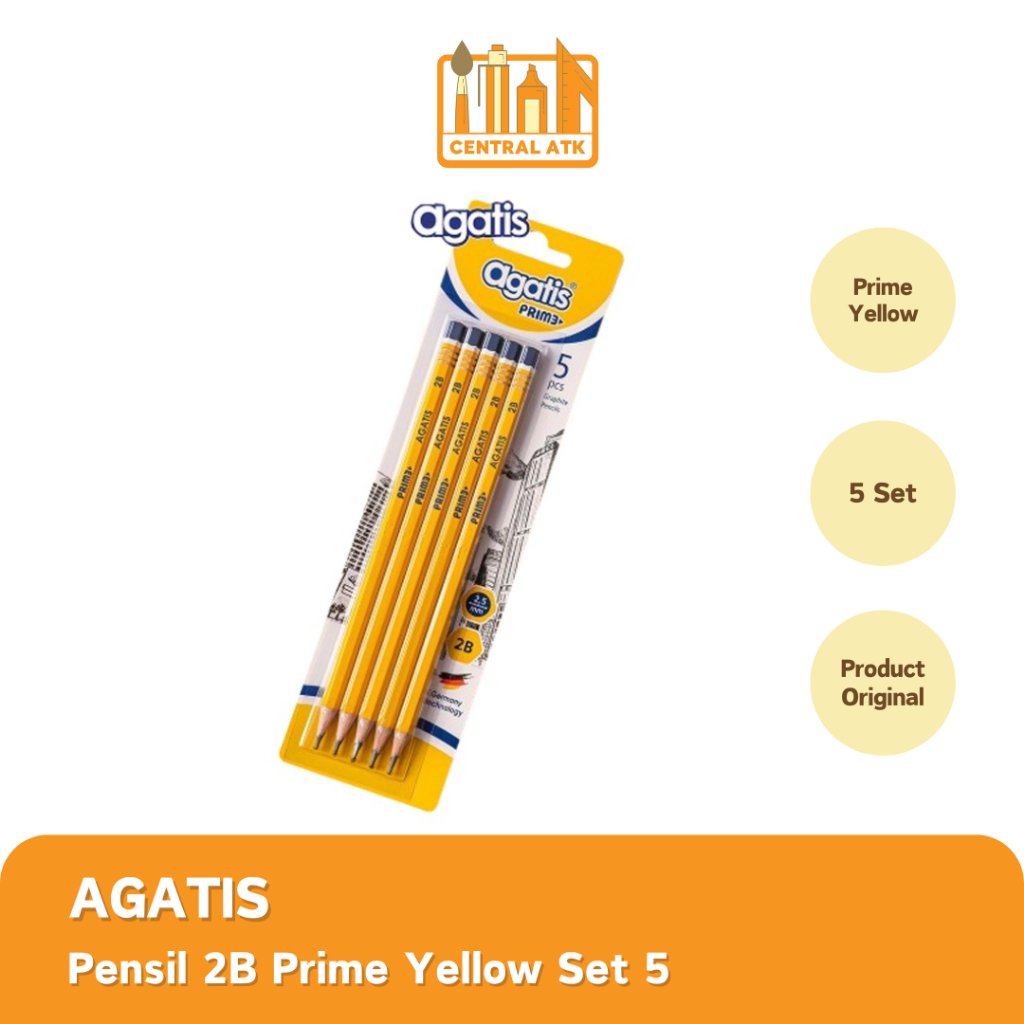 

PENCIL / PENSIL 2B PRIME YELLOW AGATIS SET 5 / PENSIL 2B PRIME YELLOW AGATIS SET 5 (1 SET)