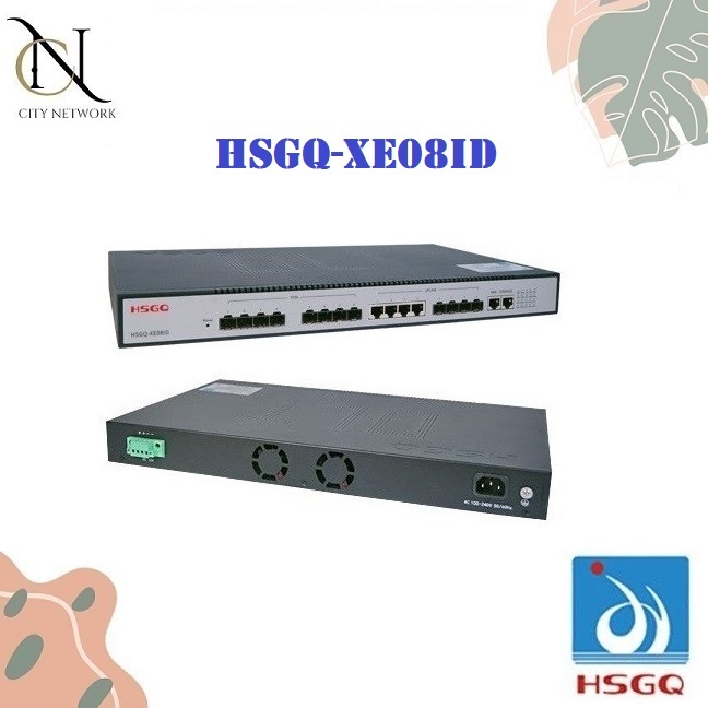 HSGQ XE08ID OLT 8 PORT EPON OLT 10G Uplink AC+12V DC NON SFP