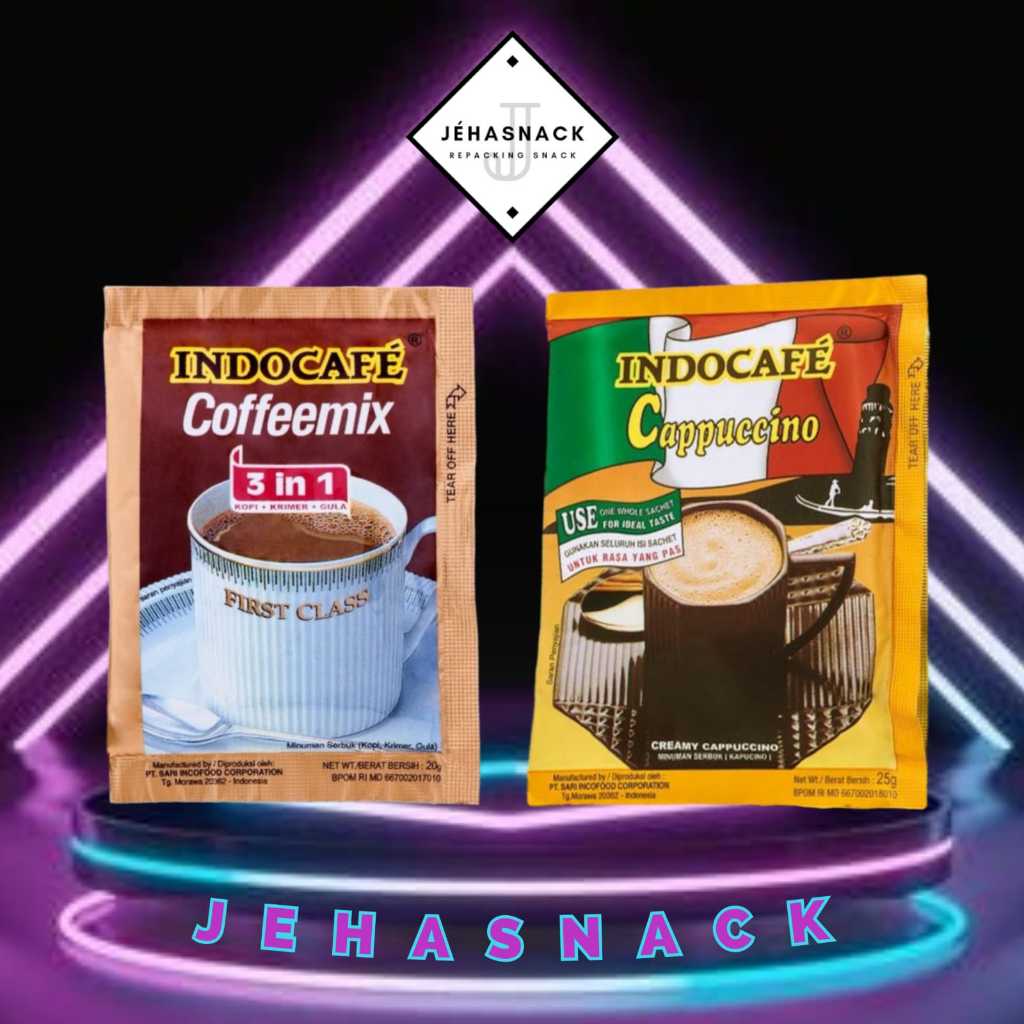 

[ KOPI BUBUK ] Indocafe ( Instant Coffee Sachet ) - 1renteng isi 10pcs