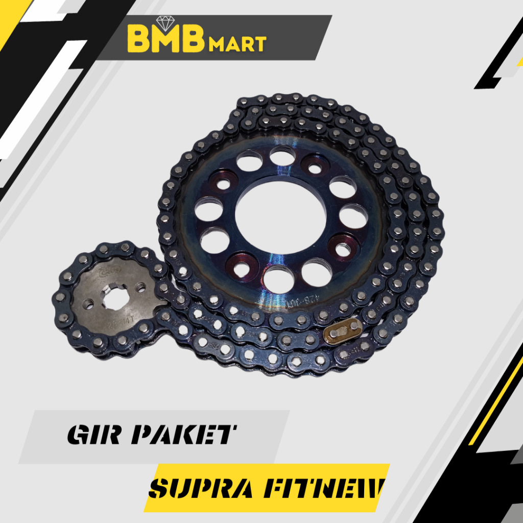 GEAR SET GIR PAKET SUPRA FITNEW 428H-106L 14T/36T SUPRA X 125 BLADE REVO ABSOLUTE RACING MODEL SSS C