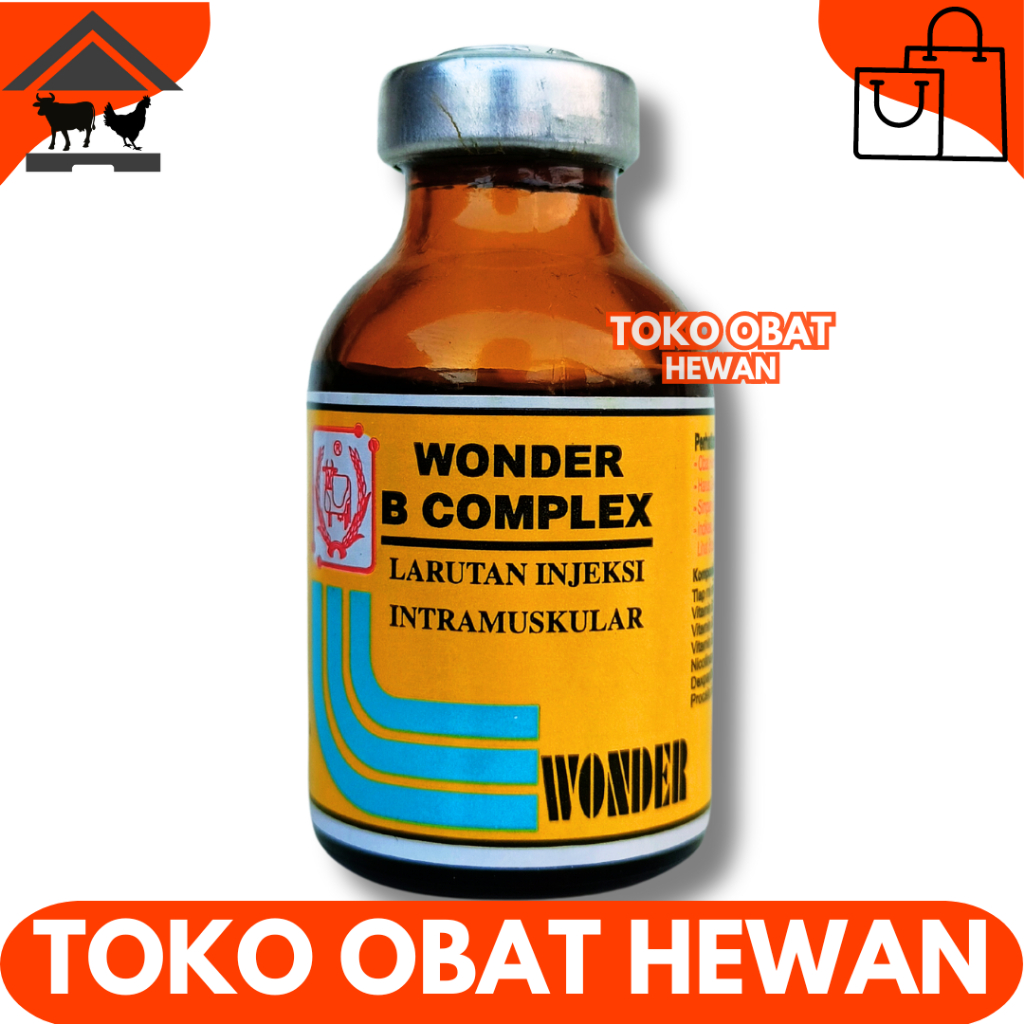 WONDER B COMPLEX 20 ML - Vitamin B Komplek Hewan - Vit B Kompleks Hewan