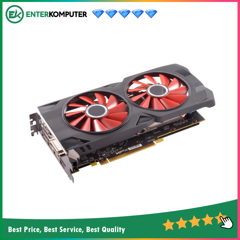 XFX Radeon RX 570 8GB DDR5 RS Black Edition - Dual Fan - RX-570P8DFDR [Brown Box]