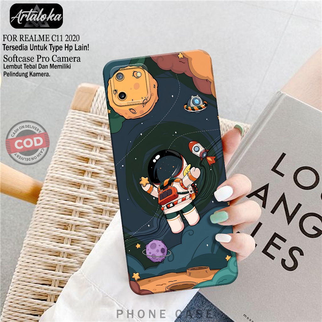 Softcase Hp Realme C11 2020 Fashion Case Astronod Case Realme C11 2020 Silikon TPU Pro Camera Casing