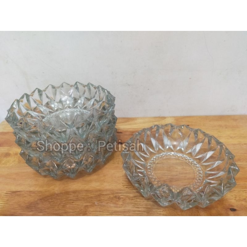 Asbak Kaca Crystal Jumbo / Asbak Rokok Besar / Ash Tray / Asbak Kaca / Asbak Rokok / Asbak Aesthetic