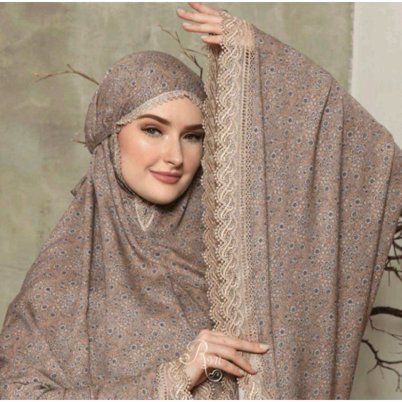 Mukena Dewasa Rayyan Zhafira | Mukena Traveling Rayyan Rayon Twill Jumbo
