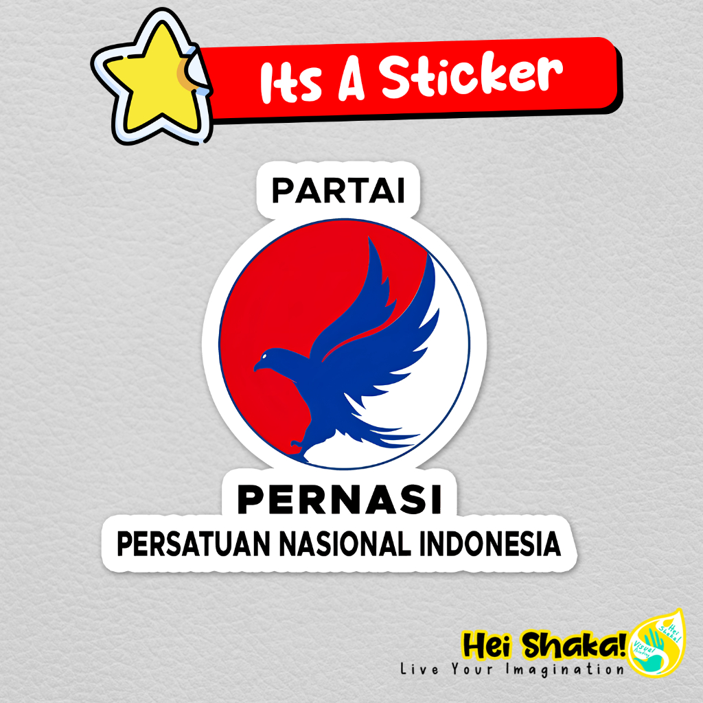 

Stiker Pernasi Persatuan Nasional Indonesia Sticker Partai Politik Parpol Vinyl Anti Air