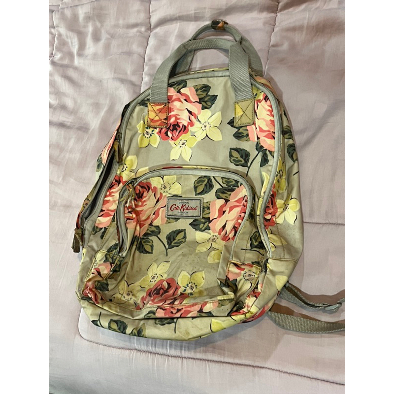PRELOVED CATH KIDSTON FLOWER FLORAL BACKPACK SUPER MURAH ORIGINAL LONDON TRUSTED 100% ORIGINAL