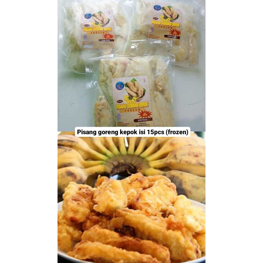 

Pisang goreng kepok crispy isi 15pcs frozen