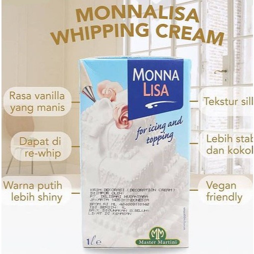 

Monna Lisa Whip Cream Cair (Instant)
