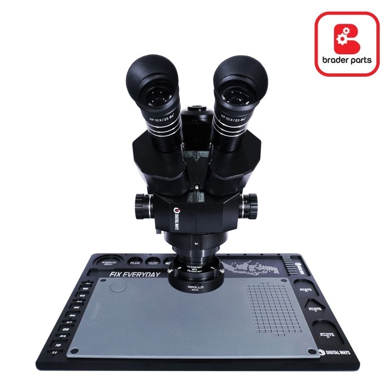 DIGITAL WAYS MICROSCOPE TRINOKULER DW-TC-W BLACK