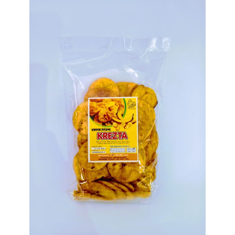 

kripik pisang manis by krezta|camilan kripik netto 175gr