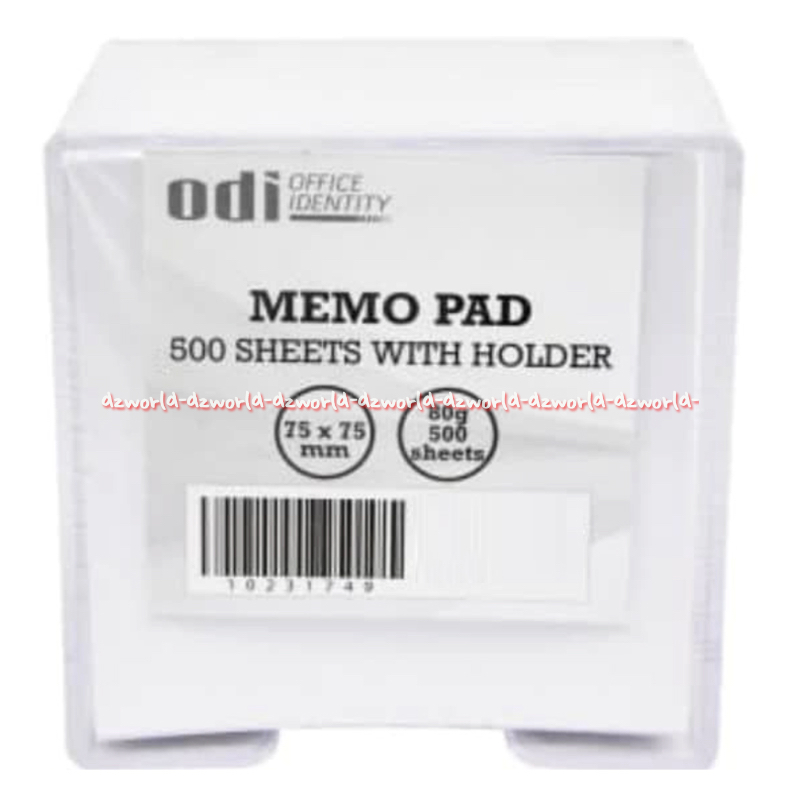 

Odi Memopad 500lembar With Holder Kertas Notes Putih Dengan Box Note Lembaran Kotak Polos RB9