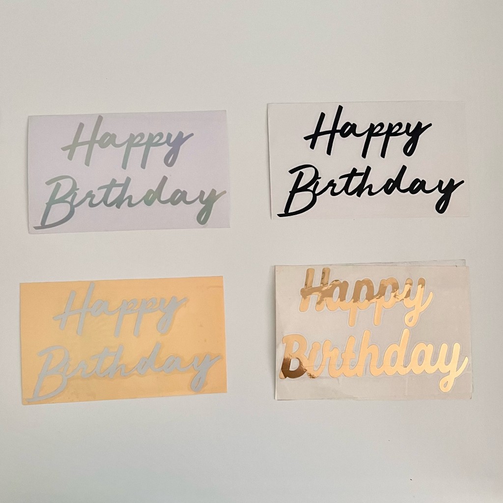 

STICKER CUTTING HAPPY BIRTHDAY