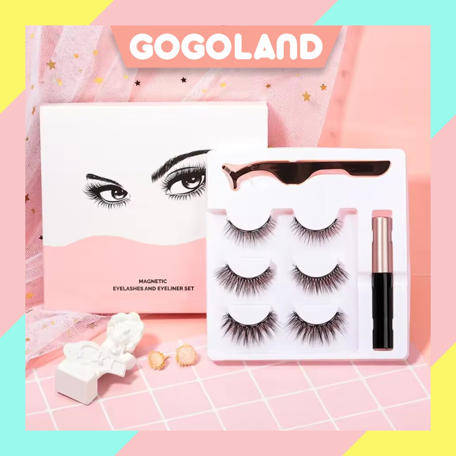 GOGOLAND Eyelash Magnetik 3set Lengkap / Bulu mata Magnetik A157