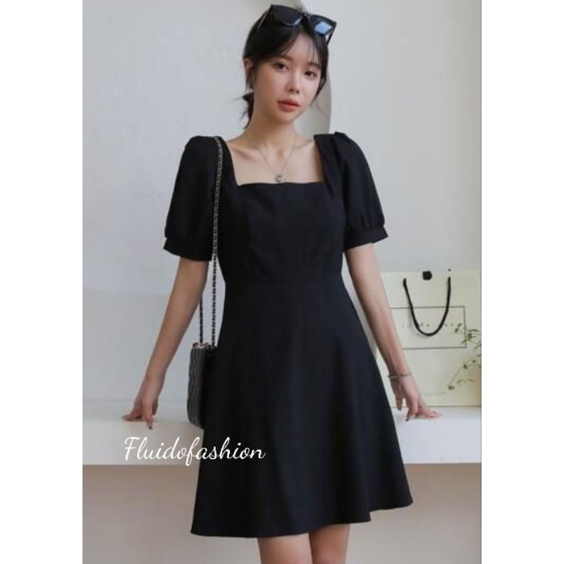 Dress kayara//dress korean style//dress mini//dress lengan pendek