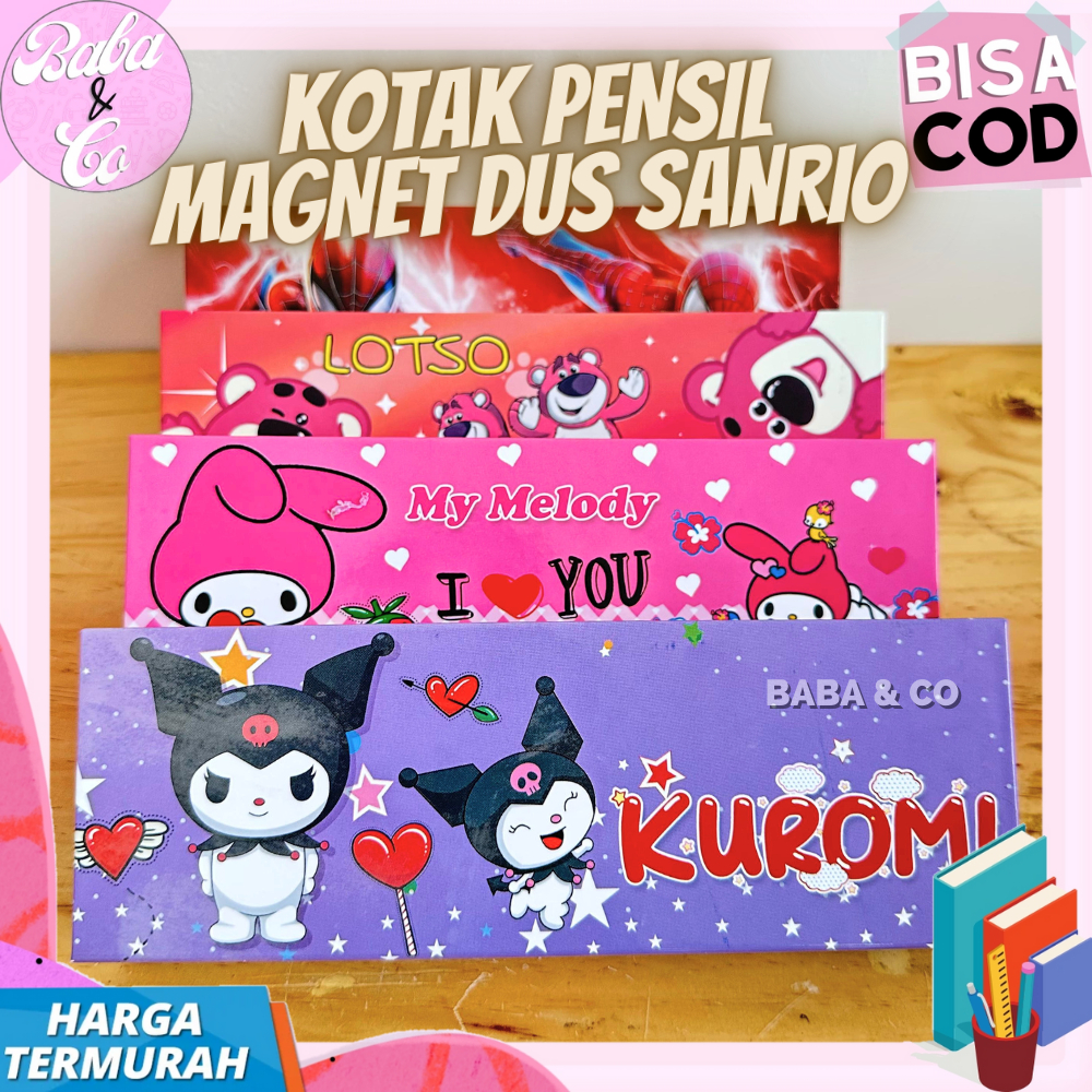 

KOTAK PENSIL MAGNET SANRIO DUS TEMPAT PENSIL LOTSO SPIDERMAN MAGNET DUS LUCU UNIK KOTAK PENSIL MURAH GROSIR SANRIO