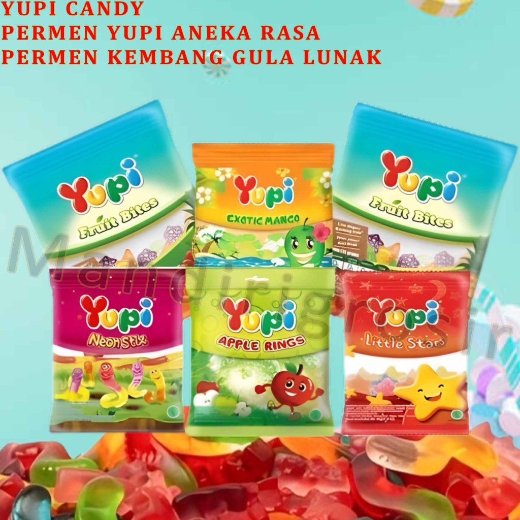 

Permen Yupi Aneka Rasa * Yupi Candy * Permen Kembang Gula Lunak * 1pcs