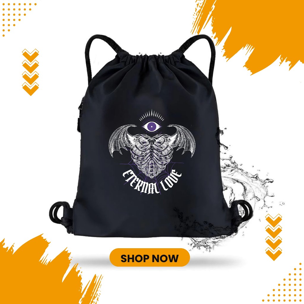 TAS SERUT OLAHRAGA SERBAGUNA / TAS STRING BAG DRAWSTRING BAG FUTSAL SEPAK BOLA BASKET SEPEDA SEKOLAH