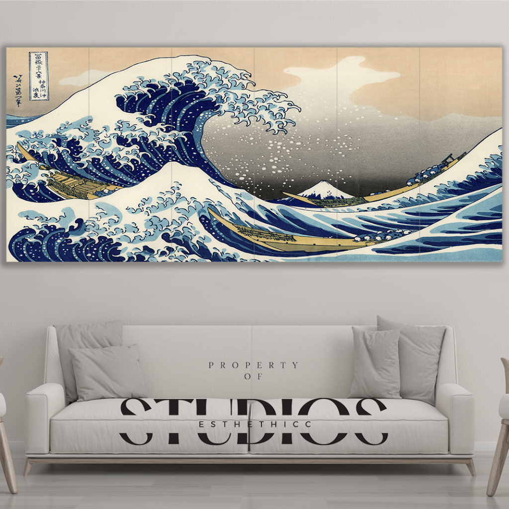 #ART01B THE GREAT WAVE OFF KANAGAWA HOKUSAI JEPANG JAPAN JAPANESE CHINESE CHINA KOREA ART WORK UKIYO