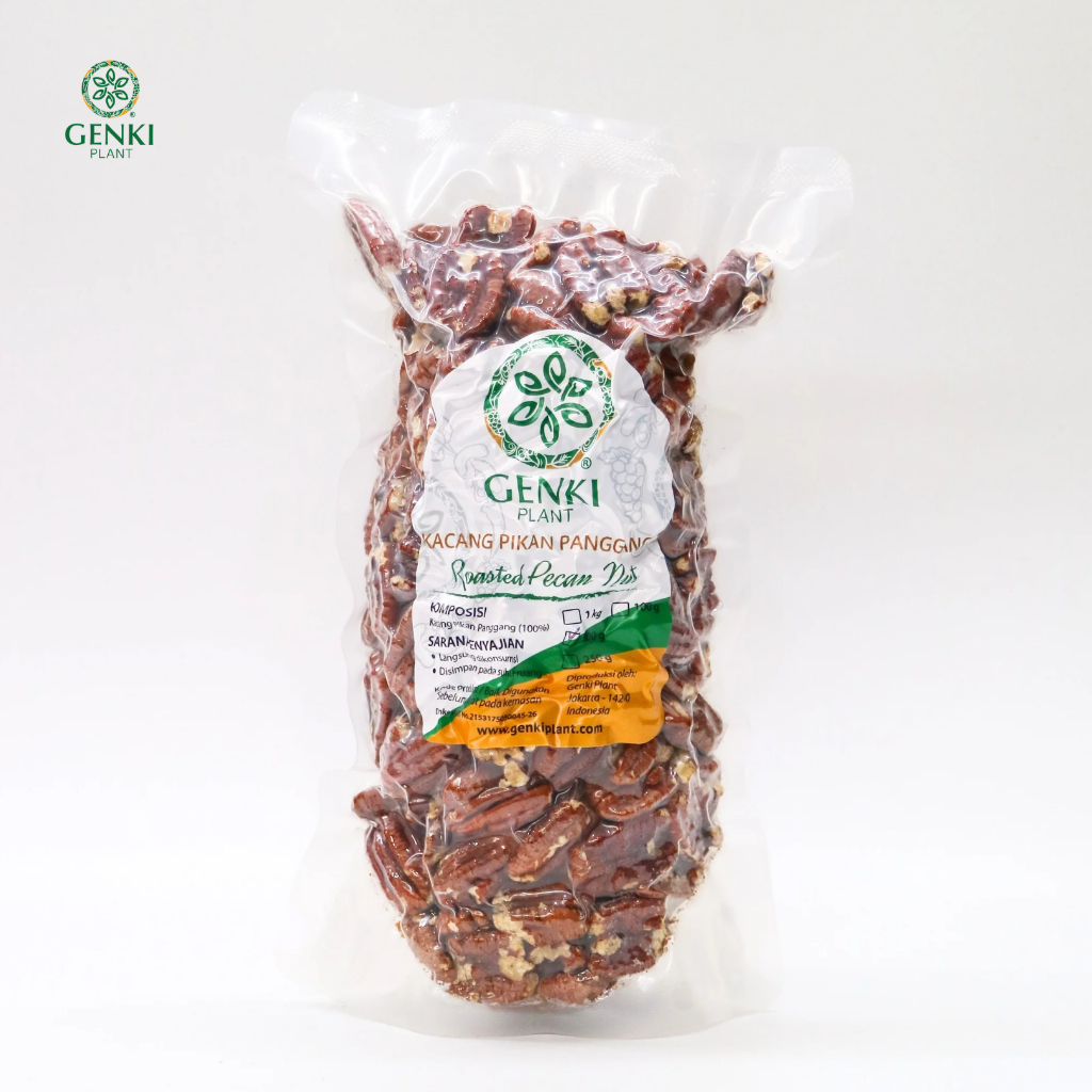 

Genki Plant Kacang Pecan Panggang / Roasted Pecan Nut - 500 gr