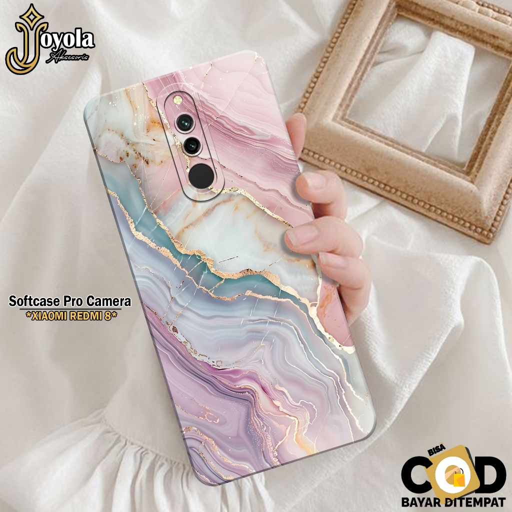 JOYOLA Case XIAOMI REDMI 8 - Fahion Case Abstrak - Softcase XIAOMI REDMI 8 - Pro Camera - Casing XIA
