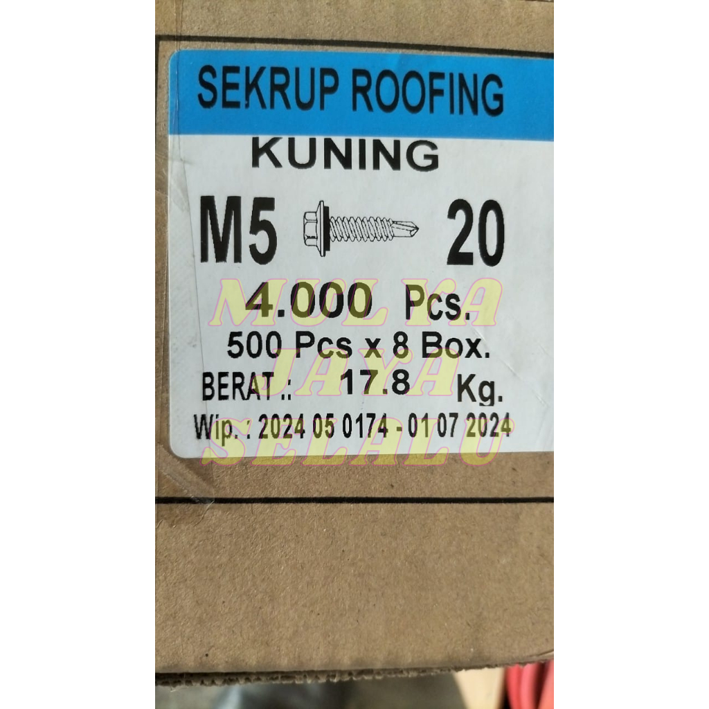 SEKRUP ROOFING BAUT ROOFING 2 CM MEREK LION