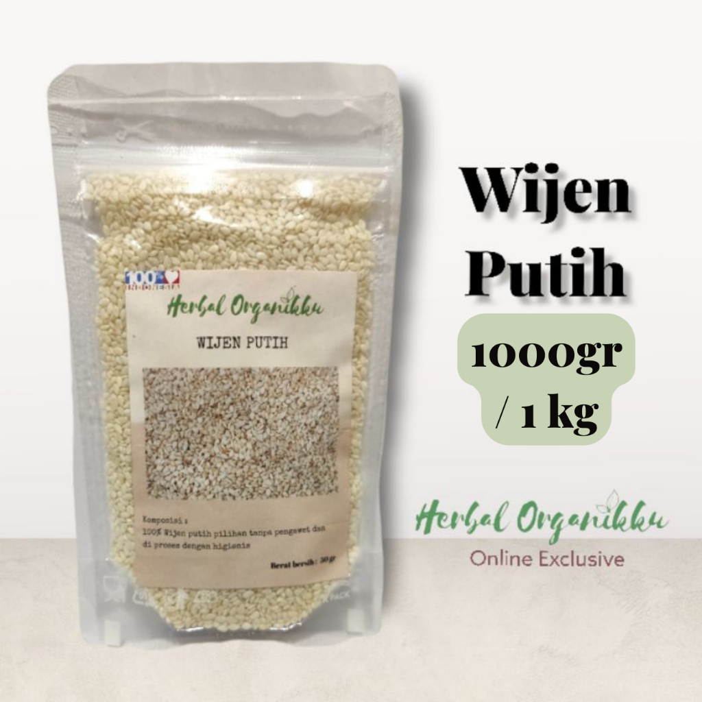 

Wijen Putih 500 & 1000gr(1kg) | White Sesame Seed