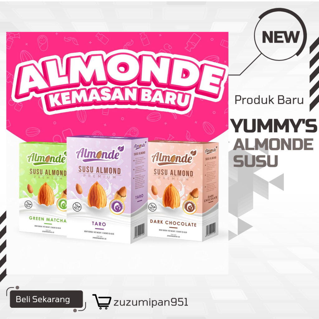 

Minuman Serbuk Almond|Yummy's Almonde Susu Almond Premium Minuman Ibu Hamil