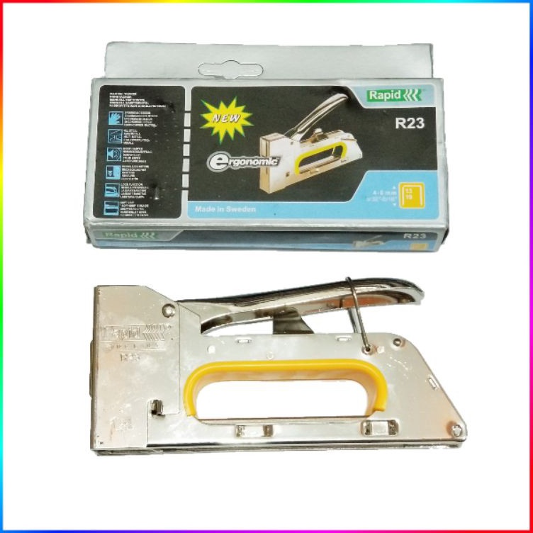 

STAPLER GUN STAPLES TEMBAK GUN TACKER R23 13 4 6 8MM RAPID KODE N1U9