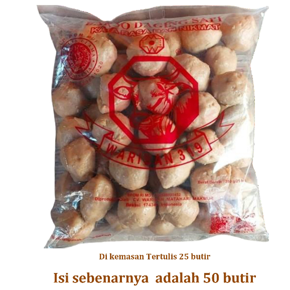 

Baso bakso bakar Warisan isi 50 butir