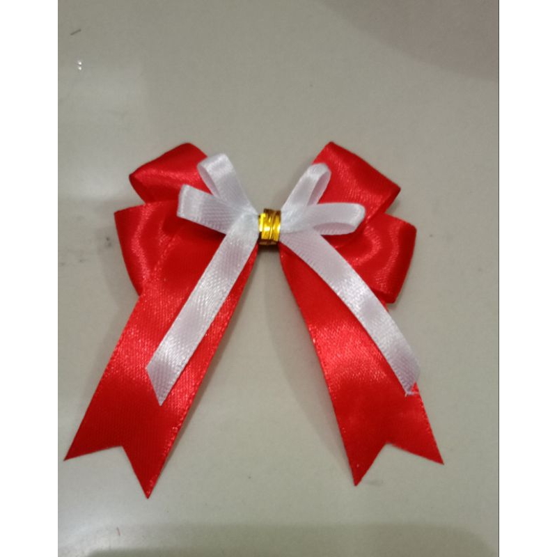

Pita satin souvernir merah putih 2cm