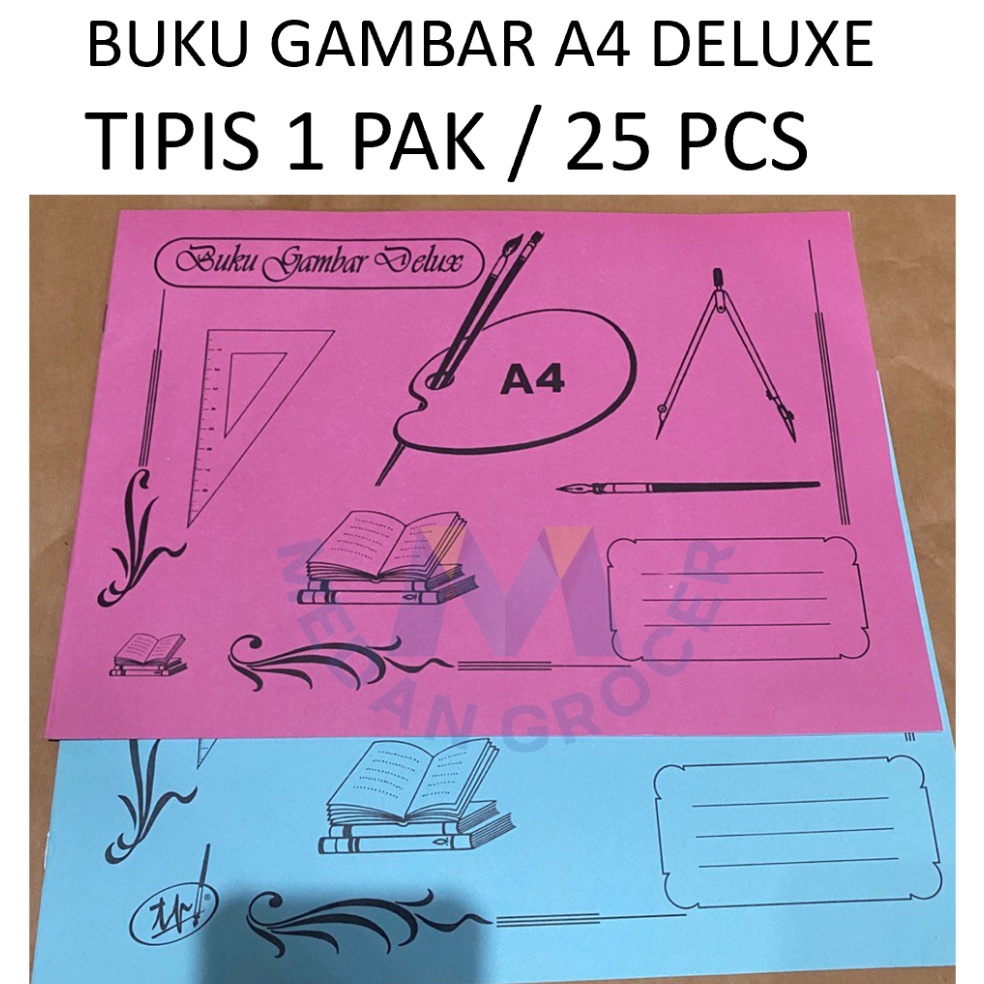 

Buku gambar A4 Deluxe TIPIS 1 pak 25 pcs KODE T6D7