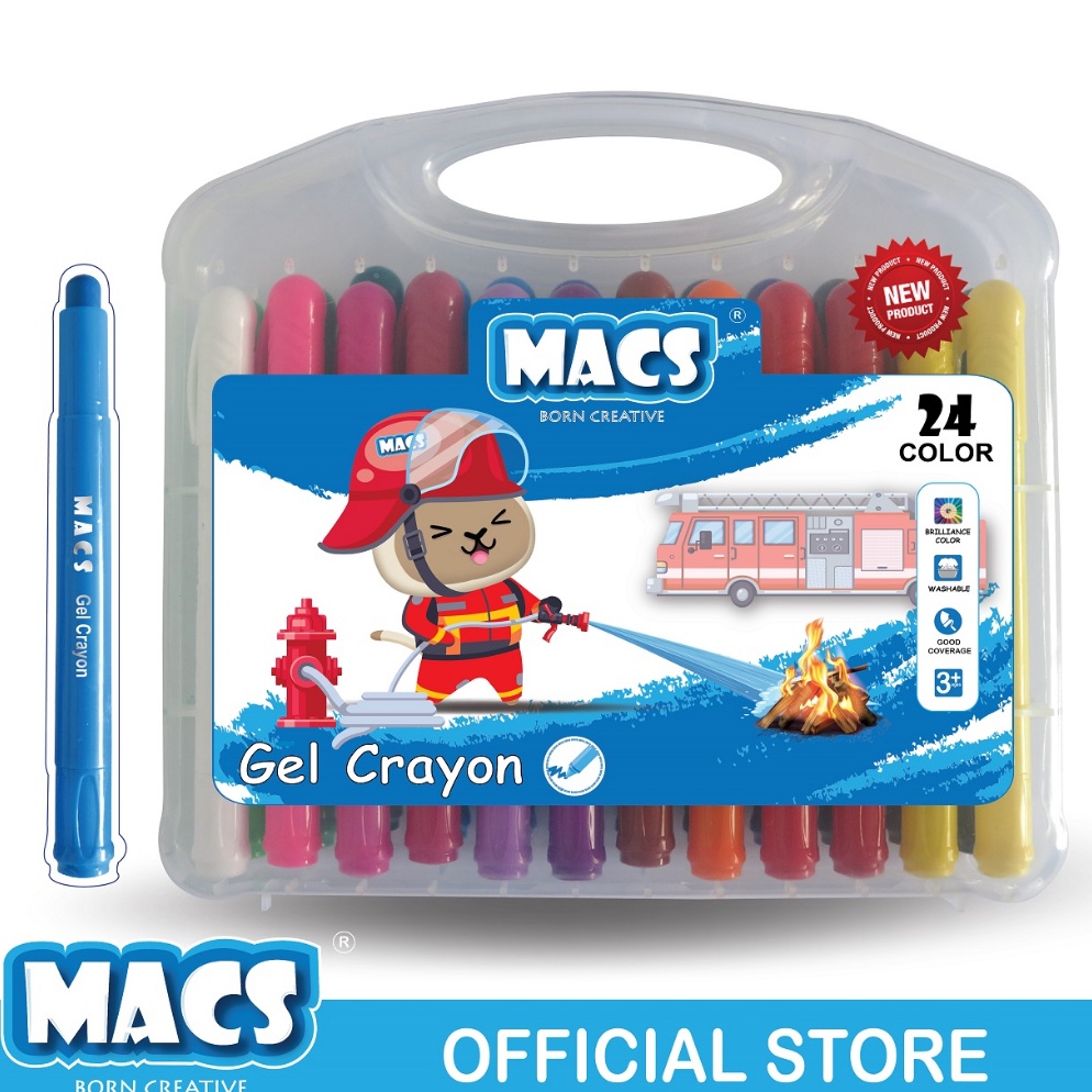 

MACS 24 Colors Gel Crayon Warna KODE Y9V6