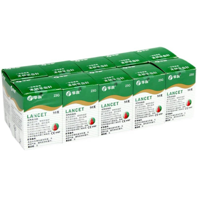 Jarum Pem bekam 23 G 1 pack 500 jarum Lancet