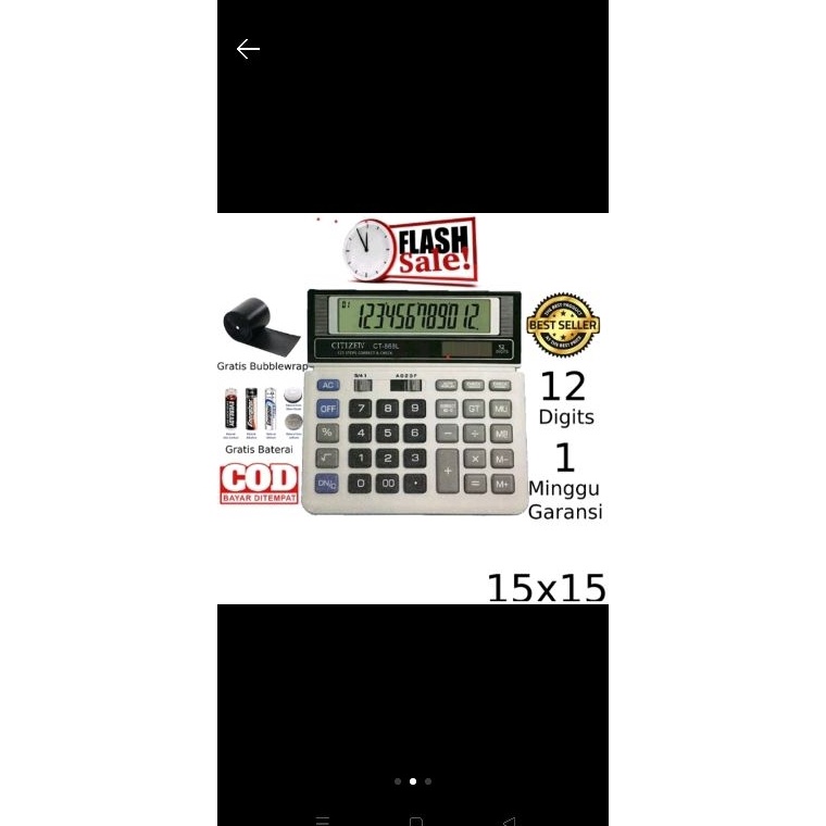 

Kalkulator Citizen tipe 868L 12digit2power energy112stepspremium quallity Kalkulator bisnisdagangwiraswasta KODE X5N2
