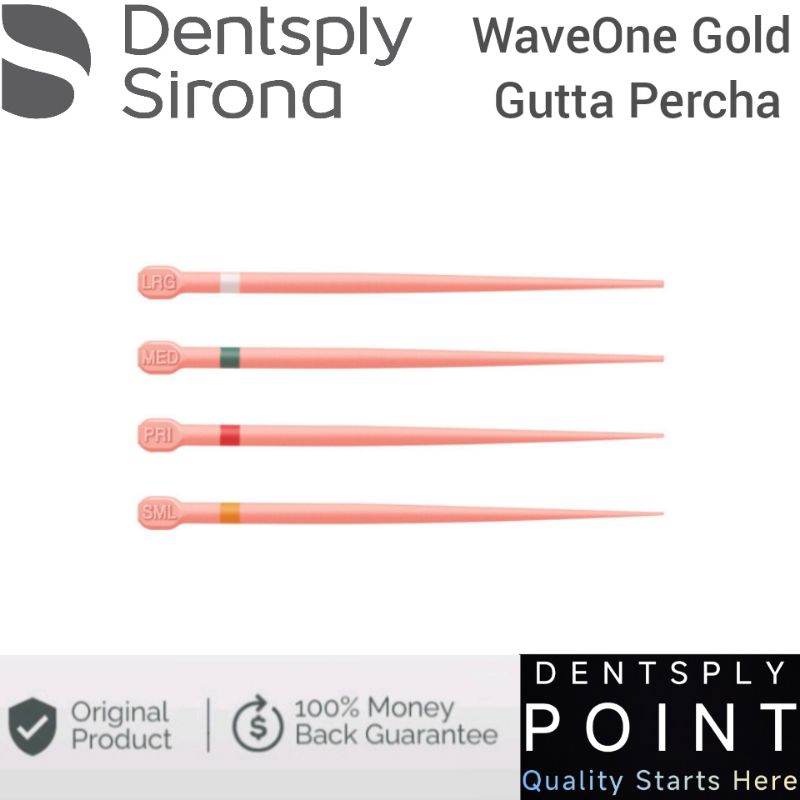 ORIGINAL Dentsply Gutta Percha Waveone Gold - Conform Fit Guta Percha Small Primary Medium Large